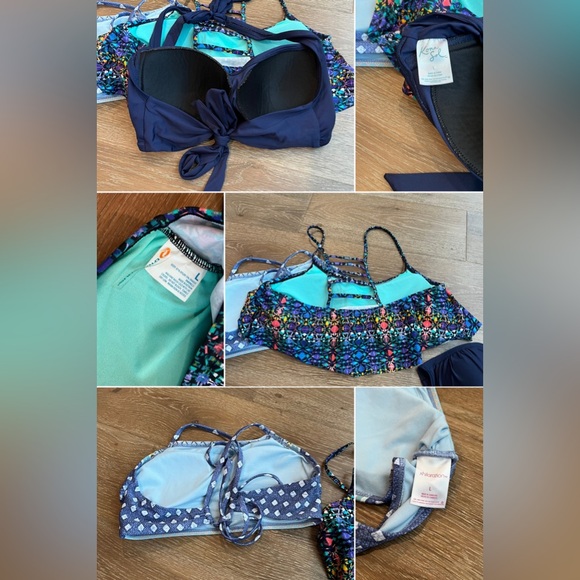 Women’s Colorful Bikini Swimsuit Bundle Set Size M-L - Picture 12 of 12